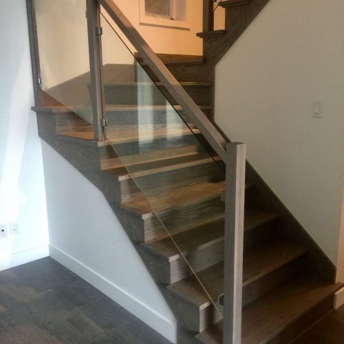 Escalier -Plancher -Rampe verre